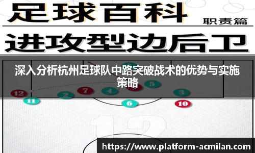 深入分析杭州足球队中路突破战术的优势与实施策略